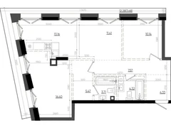 2-ком, 80.19 кв.м., 11/19эт.