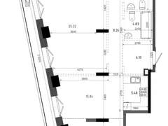 3-ком, 133.93 кв.м., 2/19эт.