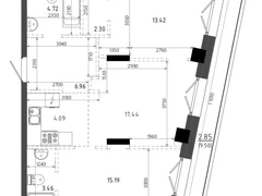 3-ком, 70.43 кв.м., 7/19эт.
